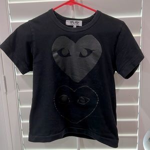Play Comme Des Garçon Black T-shirt, Size M